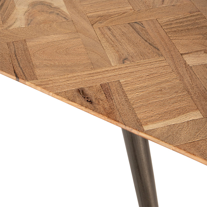 PTMD Fieron Natuurlijk Acaia Houten Diningtable Ovaal 200cm-Eettafels-PTMD