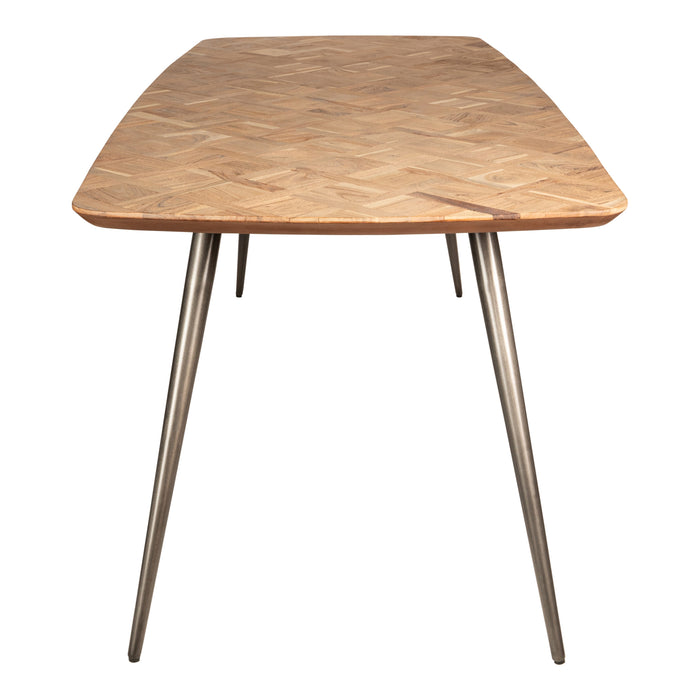 PTMD Fieron Natuurlijk Acaia Houten Diningtable Ovaal 200cm-Eettafels-PTMD
