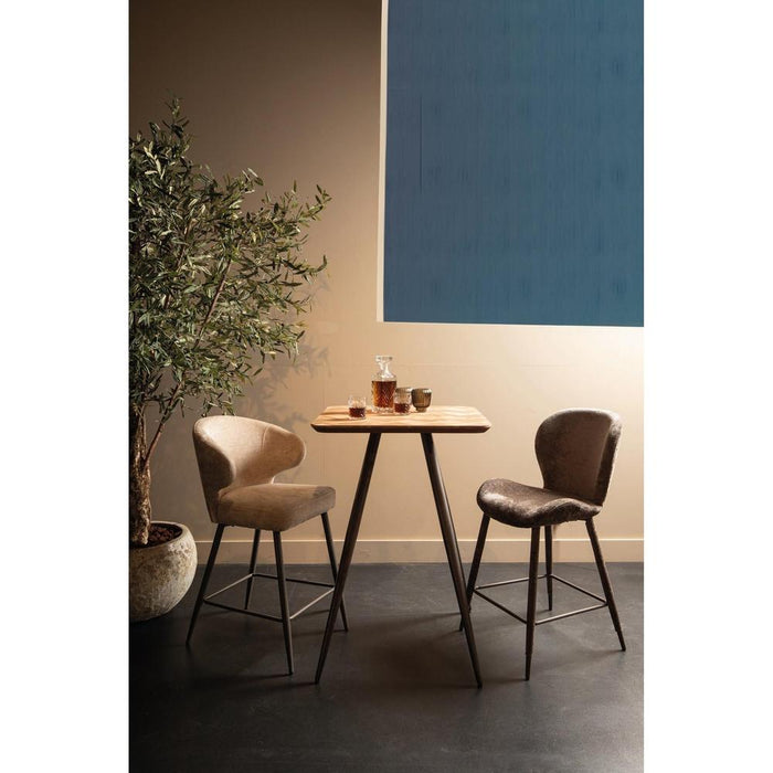 PTMD Fieron Natuurlijk Houten Bar Tafel Vierkant-Bartafels-PTMD