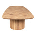 PTMD Fieron Natuurlijk Houten Salontafel Double Rnd Base-Salontafels-PTMD