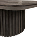 PTMD Fieron Zwart Houten Salontafel Double Rond Base-Salontafels-PTMD