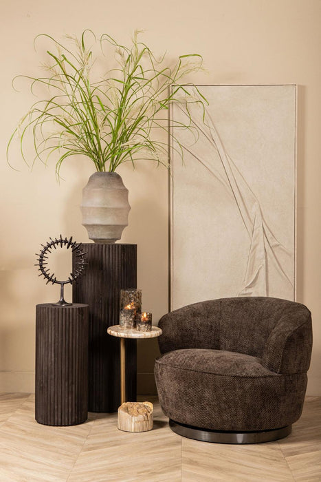 PTMD Filou Dark Bruin Fauteuil Eden 8-Fauteuils-PTMD