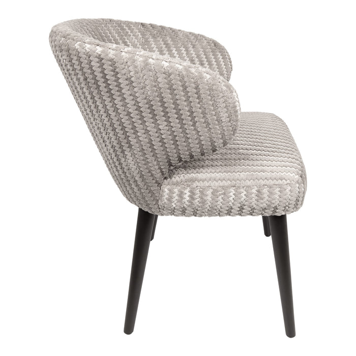 PTMD Fiori Beige 09 Eetkamerstoel Dark Bruin Hout Poots-Eetkamerstoelen-PTMD