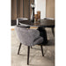 PTMD Fiori Taupe 19 Eetkamerstoel Dark Bruin Hout Poots-Eetkamerstoelen-PTMD