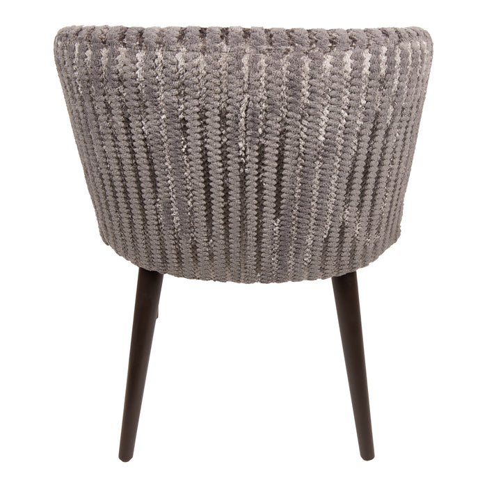 PTMD Fiori Taupe 19 Eetkamerstoel Dark Bruin Hout Poots-Eetkamerstoelen-PTMD