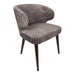 PTMD Fiori Taupe 19 Eetkamerstoel Dark Bruin Hout Poots-Eetkamerstoelen-PTMD