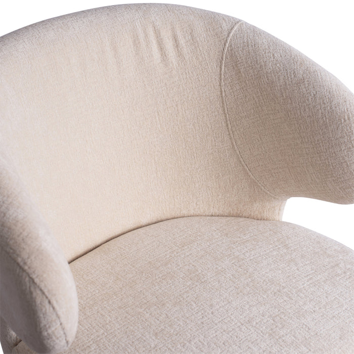 PTMD Fiori Wit 9852 Eetkamerstoel Zwart Hout Poots-Eetkamerstoelen-PTMD