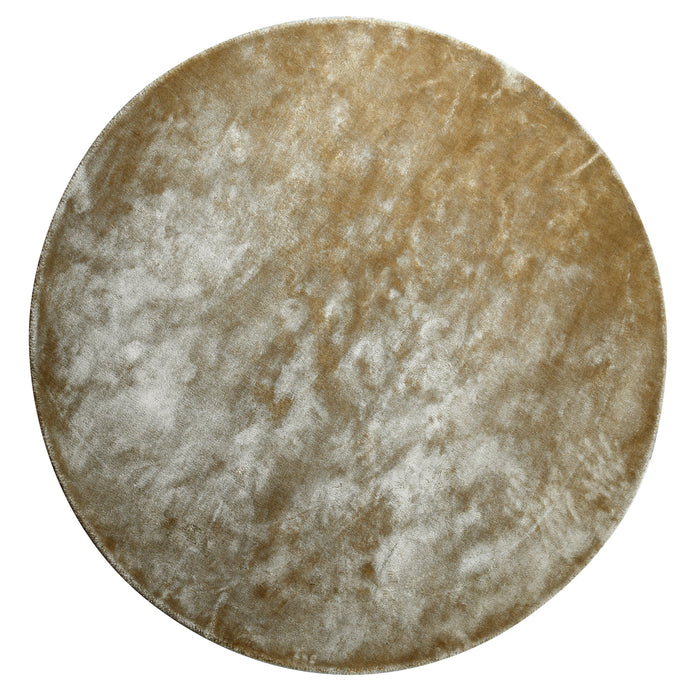 PTMD Flavia Bruin Viscose Handgeweven Carpet Rond l-Vloerkleden-PTMD