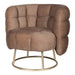 PTMD Fluffy Fauteuil Vogue 3 Antelope Goud Base-Fauteuils-PTMD