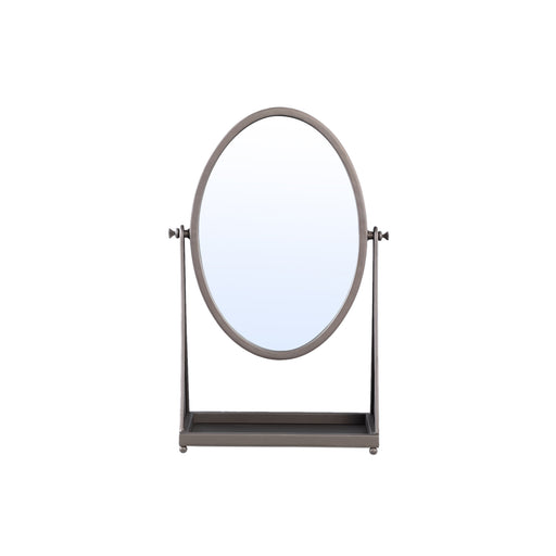 PTMD Francess Bruin Rond Ijzer Tafel Spiegel Flower Hoog-Spiegels-PTMD