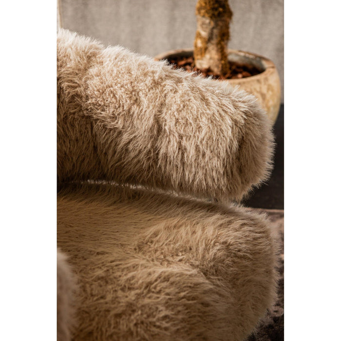 PTMD Hair Crème Fauteuil Goud Metaal Base-Fauteuils-PTMD