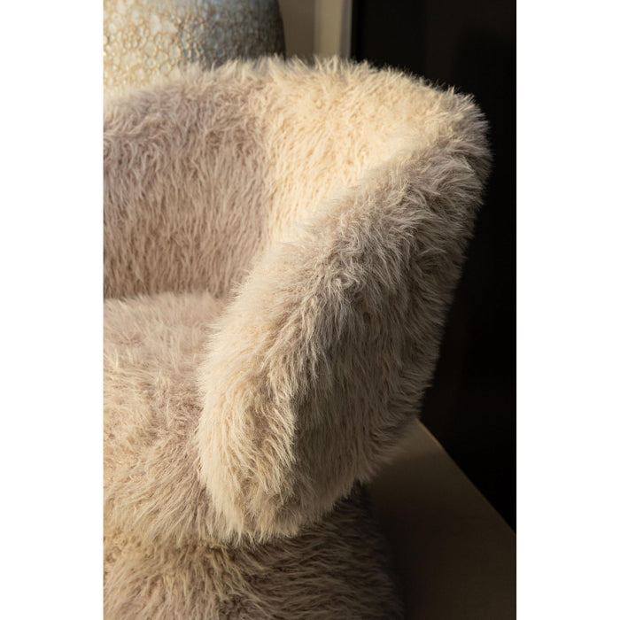 PTMD Hermes Beige eetkamerstoel/fauteuil Hair-Eetkamerstoelen-PTMD