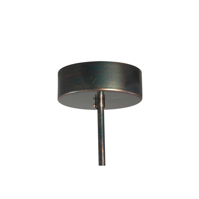 PTMD Jaye Zwart Ijzer Hangend Lamp Circle Patroon Small-Hanglampen-PTMD