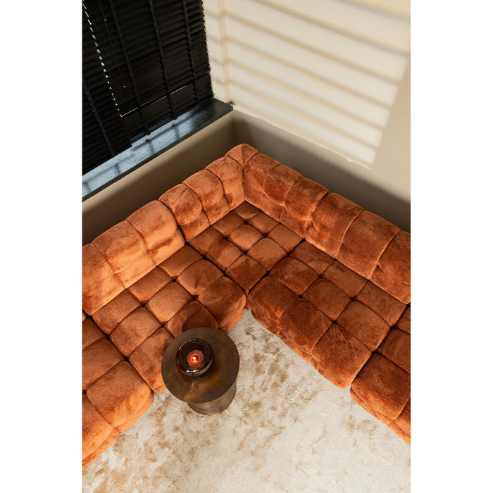 PTMD Jidde Bank Berge 1042 Beige Stof Hocker-Elementen bank-PTMD