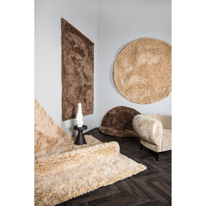 PTMD Jups Beige Stof Handgeweven Carpet Rond l-Vloerkleden-PTMD