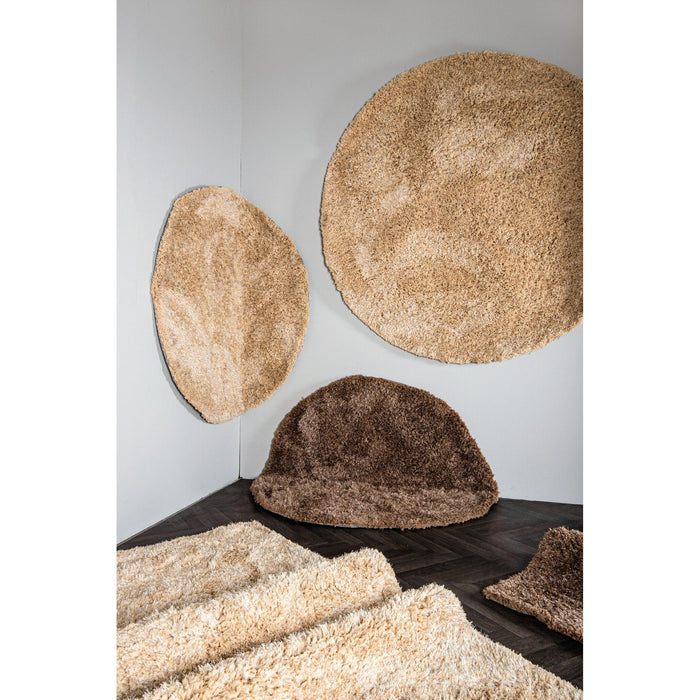 PTMD Jups Beige Stof Handgeweven Carpet Rond s-Vloerkleden-PTMD