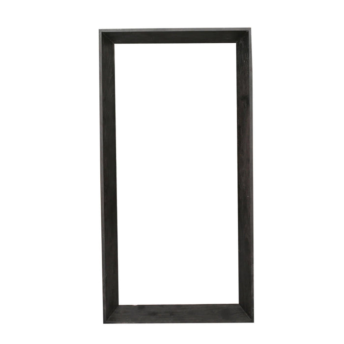 PTMD Kyro Zwart Acacia Hout Rechthoekig Spiegel Large-Spiegels-PTMD