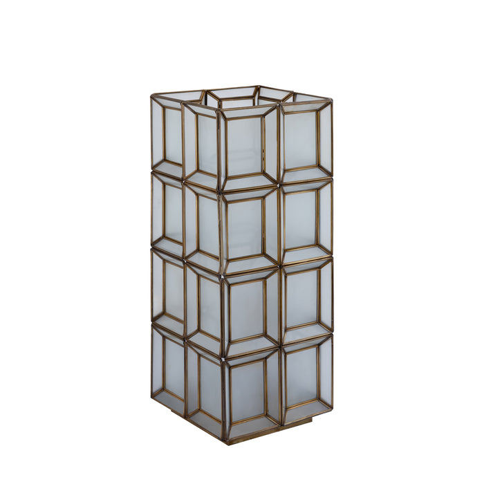 PTMD Layra Wit Milk Glas Tafel Lamp Antiek Hoog-Tafellampen-PTMD