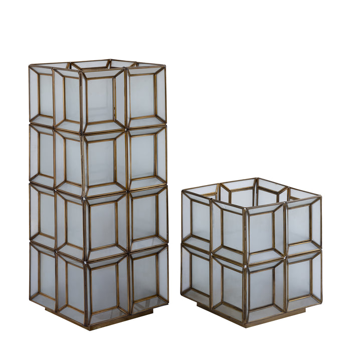 PTMD Layra Wit Milk Glas Tafel Lamp Antiek Laag-Tafellampen-PTMD