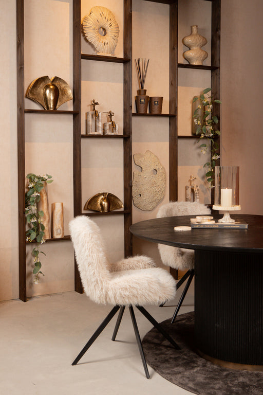 PTMD Leander Eetkamerstoel Hair Beige-Eetkamerstoelen-PTMD