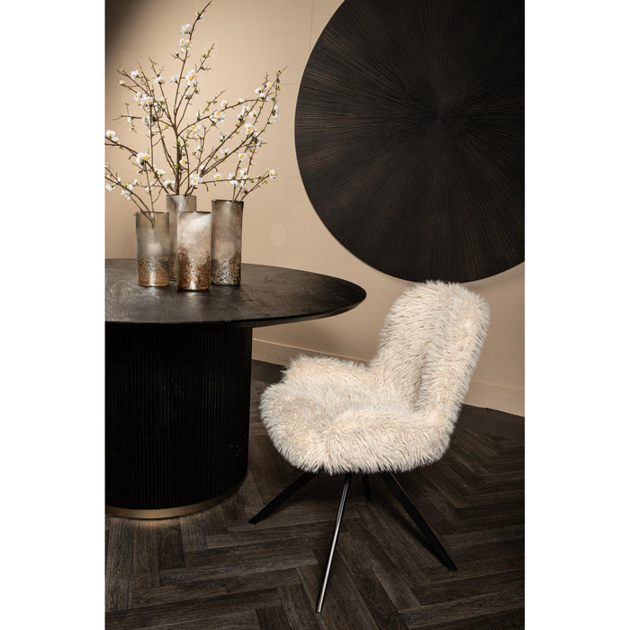 PTMD Leander Eetkamerstoel Hair Beige-Eetkamerstoelen-PTMD