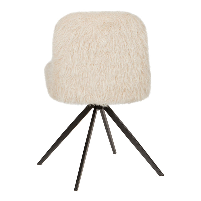 PTMD Leander Eetkamerstoel Hair Beige-Eetkamerstoelen-PTMD