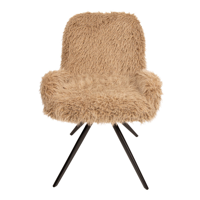 PTMD Leander Eetkamerstoel Hair Bruin-Eetkamerstoelen-PTMD