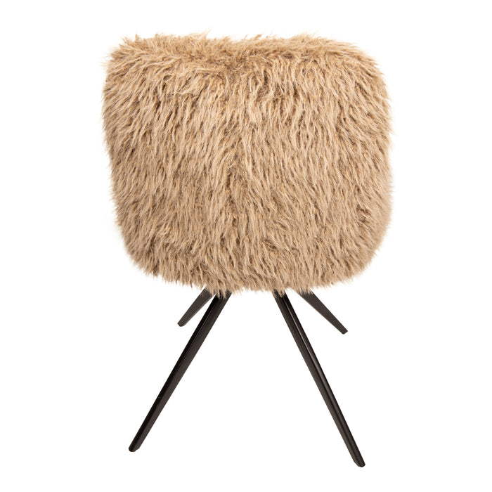 PTMD Leander Eetkamerstoel Hair Bruin-Eetkamerstoelen-PTMD