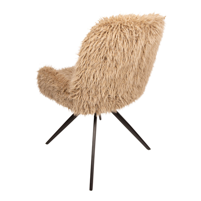 PTMD Leander Eetkamerstoel Hair Bruin-Eetkamerstoelen-PTMD