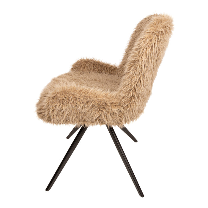 PTMD Leander Eetkamerstoel Hair Bruin-Eetkamerstoelen-PTMD