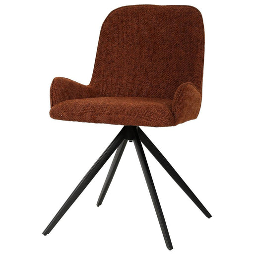 PTMD Leander Roestkleurig Eetkamerstoel-Eetkamerstoelen-PTMD