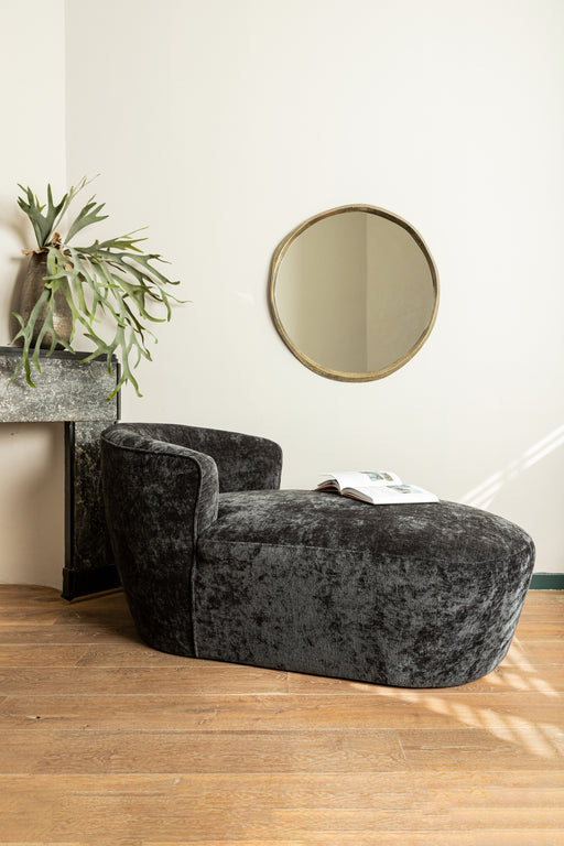 PTMD Limera Messing Aluminium Rond Spiegel Irregular Border s-Spiegels-PTMD