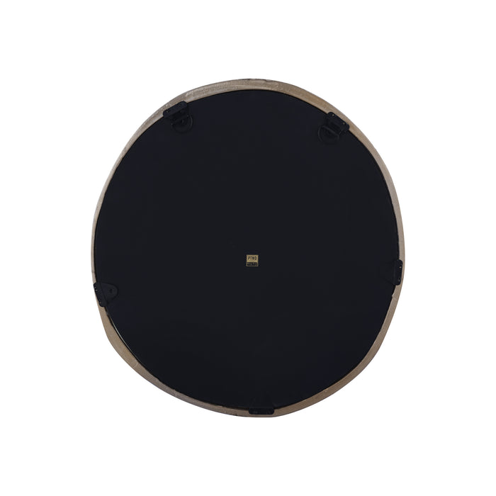 PTMD Limera Messing Aluminium Rond Spiegel Irregular Border s-Spiegels-PTMD