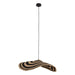 PTMD Loulou Natuurlijk Seagrass Wavy Hangend Lamp l-Hanglampen-PTMD