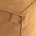 PTMD Marieke Camel Suede Leer Pouf Rechthoekig-Poefs-PTMD