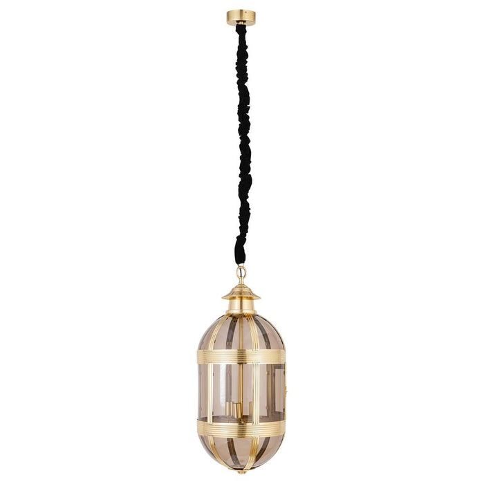 PTMD Mikk Messing Antiek Lusterglass Hangend Lamp Ovaal l-Hanglampen-PTMD