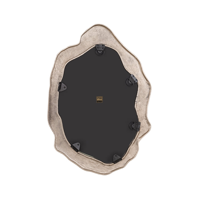 PTMD Morina Champagne Aluminium Spiegel Organisch Ovaal Vorm-Spiegels-PTMD