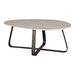 PTMD Muka Coffeetable Hoog Dark Grijs Base Wit Marmer-Salontafels-PTMD