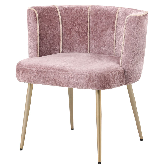 PTMD Nell Eetkamerstoel Aphrodite 7 Flamingo-Eetkamerstoelen-PTMD