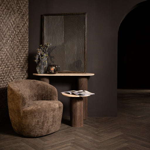 PTMD New Grasa Bruin Fauteuil Eden 8-Fauteuils-PTMD