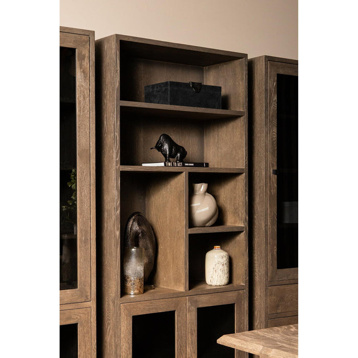 PTMD Oak Kast Armarium 1 Door 4 Laden Glay-Kasten-PTMD