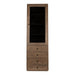PTMD Oak Kast Armarium 1 Door 4 Laden Glay-Kasten-PTMD