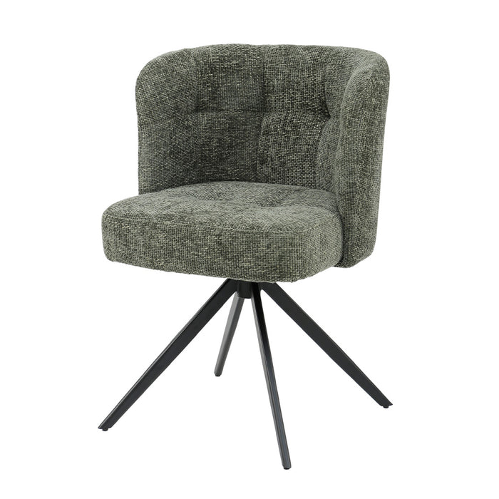 PTMD Odin Eetkamerstoel Small Olijfgroen Pootacy 10-Eetkamerstoelen-PTMD