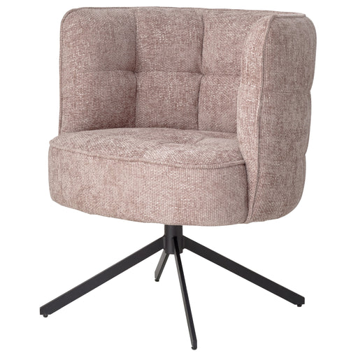 PTMD Odin Roze Diningchair Pootacy 14 Flamingo Zwart Poot-Eetkamerstoelen-PTMD