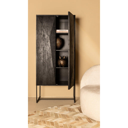 PTMD Onyx Kast Zwart 2 Drs-Kasten-PTMD