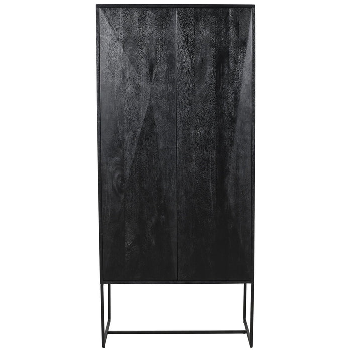 PTMD Onyx Kast Zwart 2 Drs-Kasten-PTMD