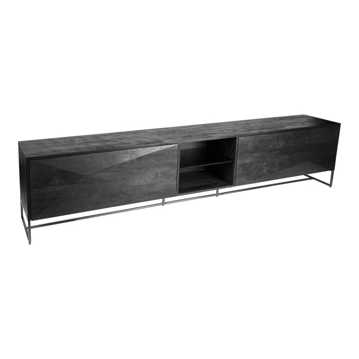 PTMD Onyx tv Kast zwart/ Zwart-Kasten-PTMD