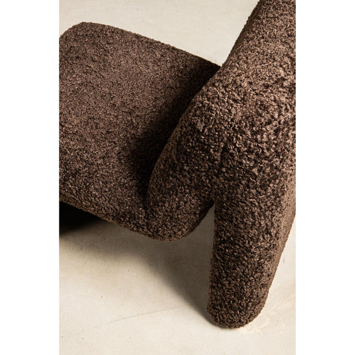 PTMD Oslo Fauteuil Teddy Coffee-Fauteuils-PTMD
