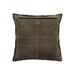 PTMD PTMD Cobie Groen Suède Leer Sierkussen Vierkant – Luxe Woondecoratie-Kussens-PTMD