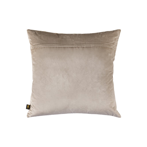 PTMD PTMD Lizze Beige Velvet Sierkussen Vierkant – Luxe Woondecoratie-Kussens-PTMD